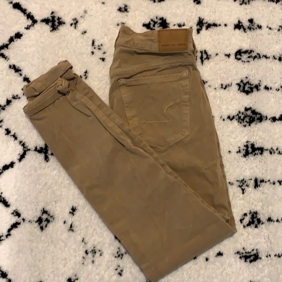 American Eagle Outfitters Pants - american eagle skinny khaki pants
